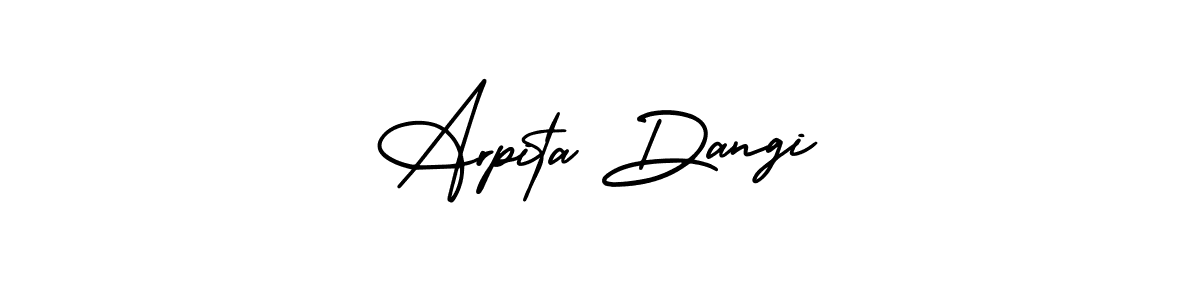 Also You can easily find your signature by using the search form. We will create Arpita Dangi name handwritten signature images for you free of cost using AmerikaSignatureDemo-Regular sign style. Arpita Dangi signature style 3 images and pictures png