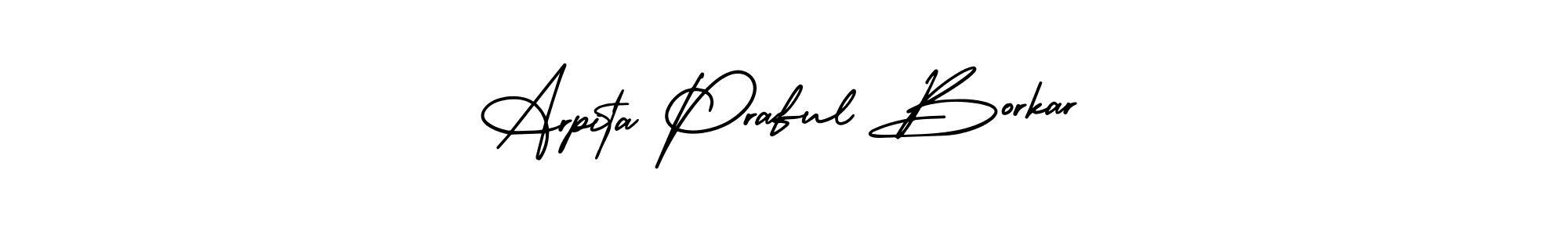 How to Draw Arpita Praful Borkar signature style? AmerikaSignatureDemo-Regular is a latest design signature styles for name Arpita Praful Borkar. Arpita Praful Borkar signature style 3 images and pictures png