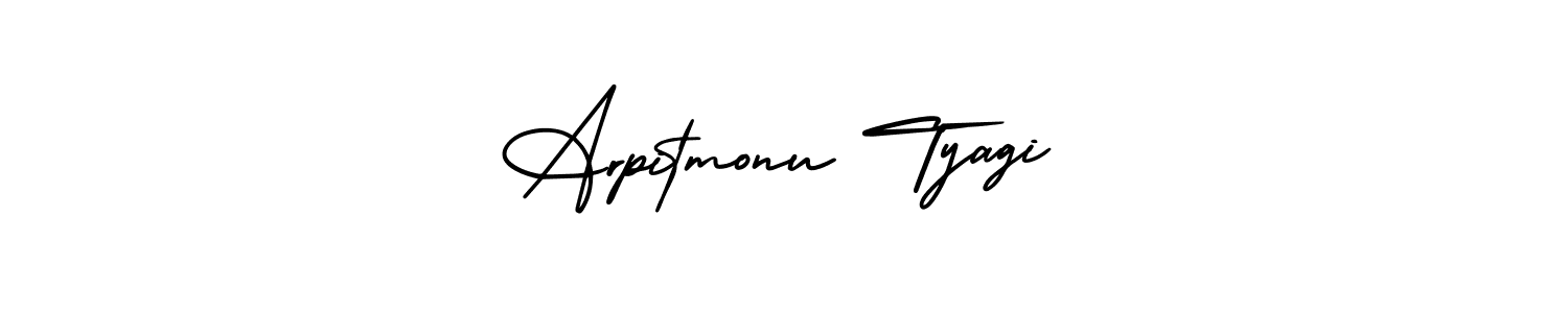 This is the best signature style for the Arpitmonu Tyagi name. Also you like these signature font (AmerikaSignatureDemo-Regular). Mix name signature. Arpitmonu Tyagi signature style 3 images and pictures png