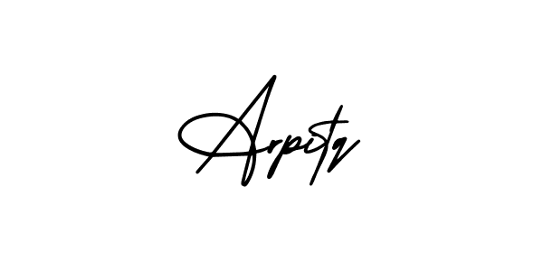 Design your own signature with our free online signature maker. With this signature software, you can create a handwritten (AmerikaSignatureDemo-Regular) signature for name Arpitq. Arpitq signature style 3 images and pictures png