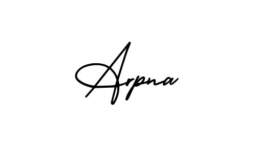 Create a beautiful signature design for name Arpna. With this signature (AmerikaSignatureDemo-Regular) fonts, you can make a handwritten signature for free. Arpna signature style 3 images and pictures png