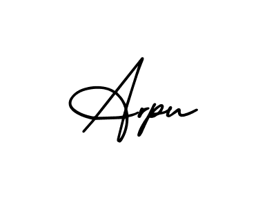 Similarly AmerikaSignatureDemo-Regular is the best handwritten signature design. Signature creator online .You can use it as an online autograph creator for name Arpu. Arpu signature style 3 images and pictures png