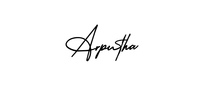 AmerikaSignatureDemo-Regular is a professional signature style that is perfect for those who want to add a touch of class to their signature. It is also a great choice for those who want to make their signature more unique. Get Arputha name to fancy signature for free. Arputha signature style 3 images and pictures png