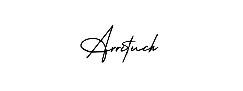 Arrituch stylish signature style. Best Handwritten Sign (AmerikaSignatureDemo-Regular) for my name. Handwritten Signature Collection Ideas for my name Arrituch. Arrituch signature style 3 images and pictures png