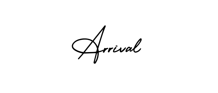 The best way (AmerikaSignatureDemo-Regular) to make a short signature is to pick only two or three words in your name. The name Arrival include a total of six letters. For converting this name. Arrival signature style 3 images and pictures png
