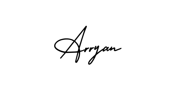 Design your own signature with our free online signature maker. With this signature software, you can create a handwritten (AmerikaSignatureDemo-Regular) signature for name Arryan. Arryan signature style 3 images and pictures png