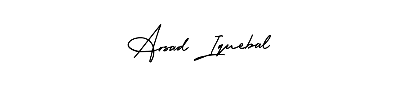 Make a beautiful signature design for name Arsad Iquebal. Use this online signature maker to create a handwritten signature for free. Arsad Iquebal signature style 3 images and pictures png