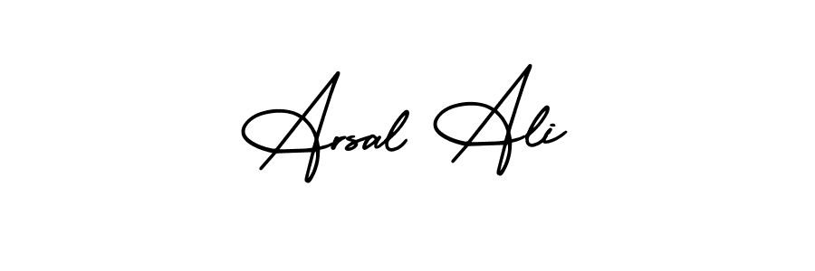 Use a signature maker to create a handwritten signature online. With this signature software, you can design (AmerikaSignatureDemo-Regular) your own signature for name Arsal Ali. Arsal Ali signature style 3 images and pictures png