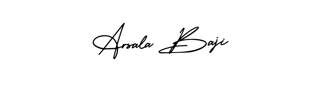 How to make Arsala Baji signature? AmerikaSignatureDemo-Regular is a professional autograph style. Create handwritten signature for Arsala Baji name. Arsala Baji signature style 3 images and pictures png