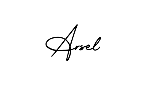 Also You can easily find your signature by using the search form. We will create Arsel name handwritten signature images for you free of cost using AmerikaSignatureDemo-Regular sign style. Arsel signature style 3 images and pictures png