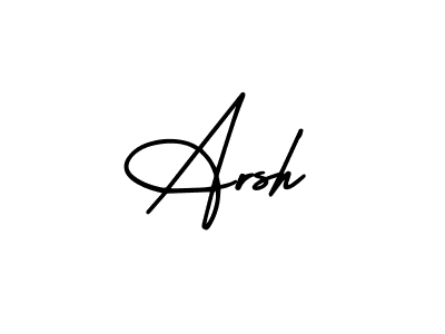 Make a beautiful signature design for name Arsh. With this signature (AmerikaSignatureDemo-Regular) style, you can create a handwritten signature for free. Arsh signature style 3 images and pictures png