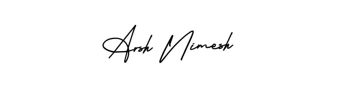 Also we have Arsh Nimesh name is the best signature style. Create professional handwritten signature collection using AmerikaSignatureDemo-Regular autograph style. Arsh Nimesh signature style 3 images and pictures png