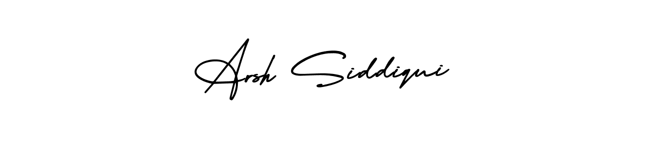 You should practise on your own different ways (AmerikaSignatureDemo-Regular) to write your name (Arsh Siddiqui) in signature. don't let someone else do it for you. Arsh Siddiqui signature style 3 images and pictures png