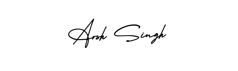 How to make Arsh Singh signature? AmerikaSignatureDemo-Regular is a professional autograph style. Create handwritten signature for Arsh Singh name. Arsh Singh signature style 3 images and pictures png