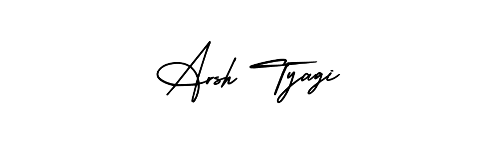 Make a beautiful signature design for name Arsh Tyagi. With this signature (AmerikaSignatureDemo-Regular) style, you can create a handwritten signature for free. Arsh Tyagi signature style 3 images and pictures png