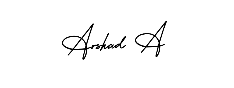 Make a short Arshad A signature style. Manage your documents anywhere anytime using AmerikaSignatureDemo-Regular. Create and add eSignatures, submit forms, share and send files easily. Arshad A signature style 3 images and pictures png