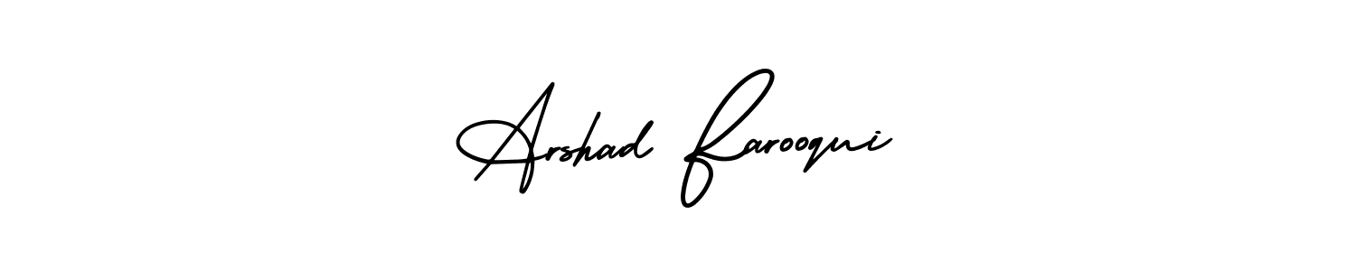 Make a beautiful signature design for name Arshad Farooqui. Use this online signature maker to create a handwritten signature for free. Arshad Farooqui signature style 3 images and pictures png