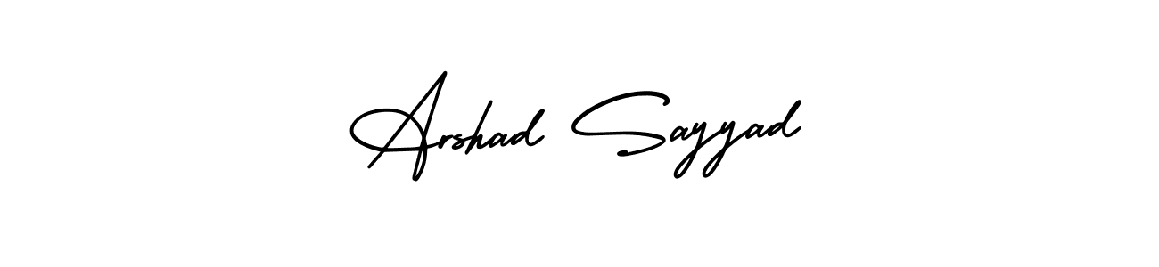 Arshad Sayyad stylish signature style. Best Handwritten Sign (AmerikaSignatureDemo-Regular) for my name. Handwritten Signature Collection Ideas for my name Arshad Sayyad. Arshad Sayyad signature style 3 images and pictures png