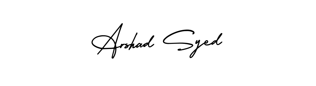 Similarly AmerikaSignatureDemo-Regular is the best handwritten signature design. Signature creator online .You can use it as an online autograph creator for name Arshad Syed. Arshad Syed signature style 3 images and pictures png