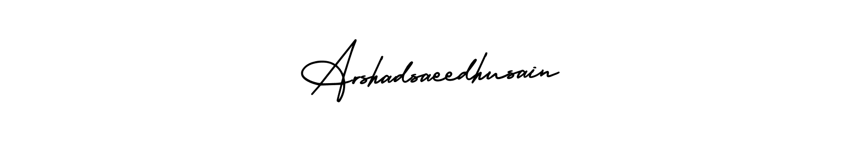 Use a signature maker to create a handwritten signature online. With this signature software, you can design (AmerikaSignatureDemo-Regular) your own signature for name Arshadsaeedhusain. Arshadsaeedhusain signature style 3 images and pictures png