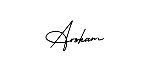This is the best signature style for the Arsham name. Also you like these signature font (AmerikaSignatureDemo-Regular). Mix name signature. Arsham signature style 3 images and pictures png