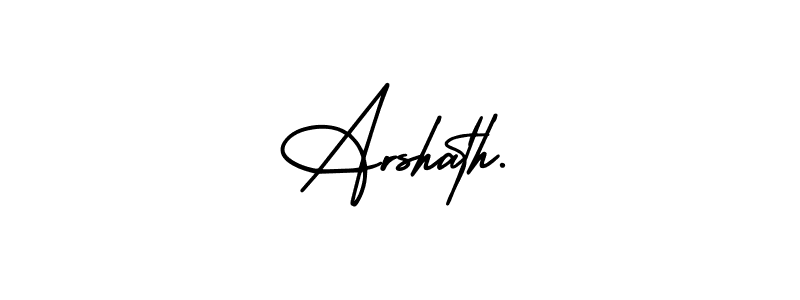 It looks lik you need a new signature style for name Arshath.. Design unique handwritten (AmerikaSignatureDemo-Regular) signature with our free signature maker in just a few clicks. Arshath. signature style 3 images and pictures png