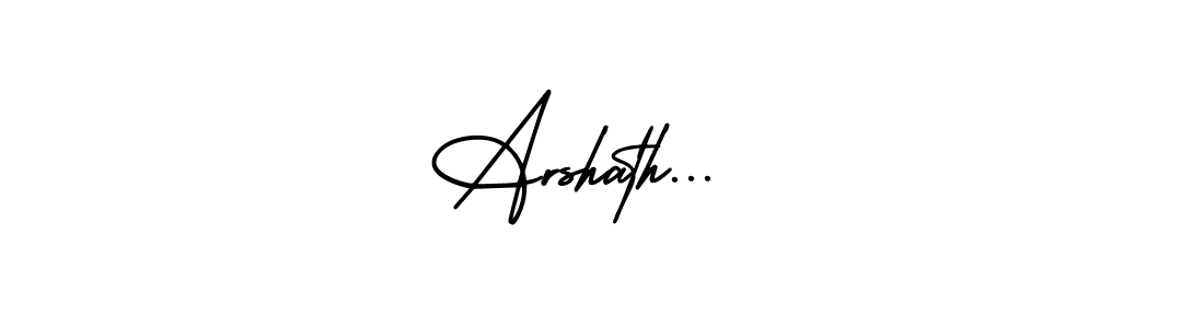 Use a signature maker to create a handwritten signature online. With this signature software, you can design (AmerikaSignatureDemo-Regular) your own signature for name Arshath... . Arshath...  signature style 3 images and pictures png