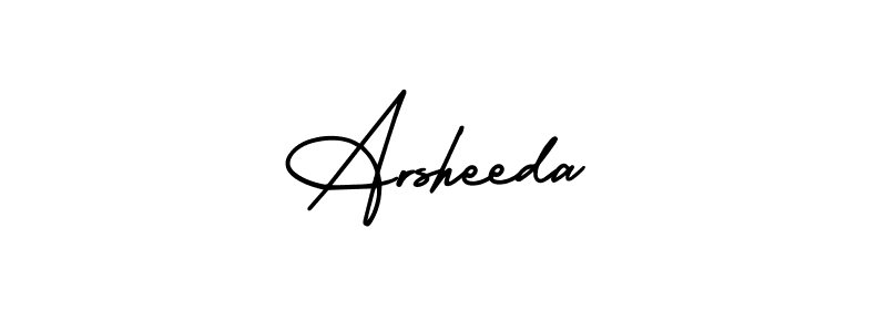 How to Draw Arsheeda signature style? AmerikaSignatureDemo-Regular is a latest design signature styles for name Arsheeda. Arsheeda signature style 3 images and pictures png