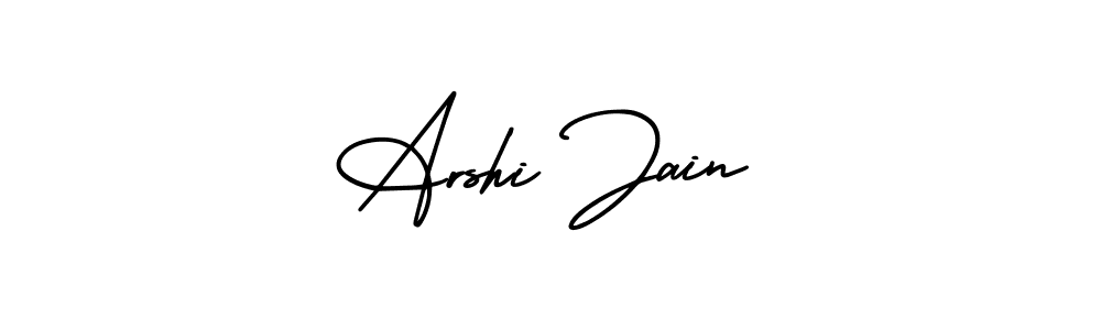 How to make Arshi Jain signature? AmerikaSignatureDemo-Regular is a professional autograph style. Create handwritten signature for Arshi Jain name. Arshi Jain signature style 3 images and pictures png