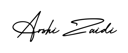 Make a beautiful signature design for name Arshi Zaidi. Use this online signature maker to create a handwritten signature for free. Arshi Zaidi signature style 3 images and pictures png