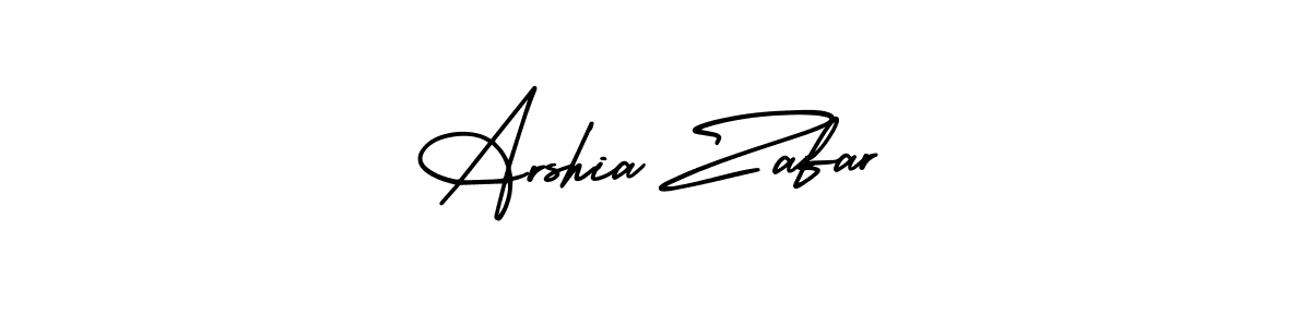 How to make Arshia Zafar name signature. Use AmerikaSignatureDemo-Regular style for creating short signs online. This is the latest handwritten sign. Arshia Zafar signature style 3 images and pictures png