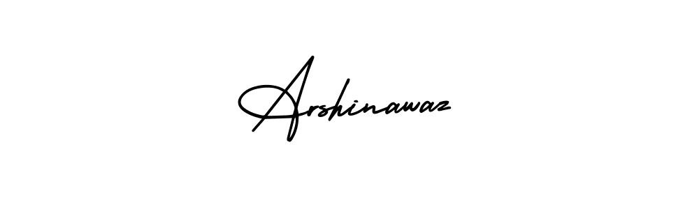 Design your own signature with our free online signature maker. With this signature software, you can create a handwritten (AmerikaSignatureDemo-Regular) signature for name Arshinawaz. Arshinawaz signature style 3 images and pictures png