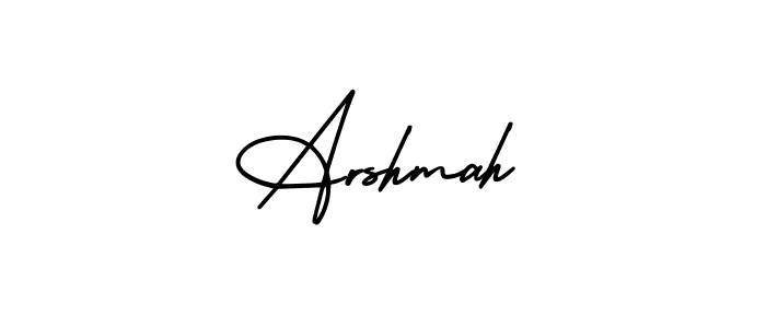 Also You can easily find your signature by using the search form. We will create Arshmah name handwritten signature images for you free of cost using AmerikaSignatureDemo-Regular sign style. Arshmah signature style 3 images and pictures png