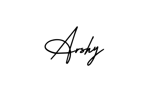 Arshy stylish signature style. Best Handwritten Sign (AmerikaSignatureDemo-Regular) for my name. Handwritten Signature Collection Ideas for my name Arshy. Arshy signature style 3 images and pictures png