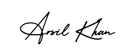 Explore multiple handwriting variations for Arsil Khan including this stunning AmerikaSignatureDemo-Regular design. Free to use across all platforms. Arsil Khan signature style 3 images and pictures png