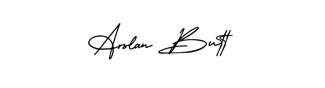 Design your own signature with our free online signature maker. With this signature software, you can create a handwritten (AmerikaSignatureDemo-Regular) signature for name Arslan Butt. Arslan Butt signature style 3 images and pictures png