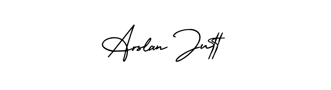 Use a signature maker to create a handwritten signature online. With this signature software, you can design (AmerikaSignatureDemo-Regular) your own signature for name Arslan Jutt. Arslan Jutt signature style 3 images and pictures png