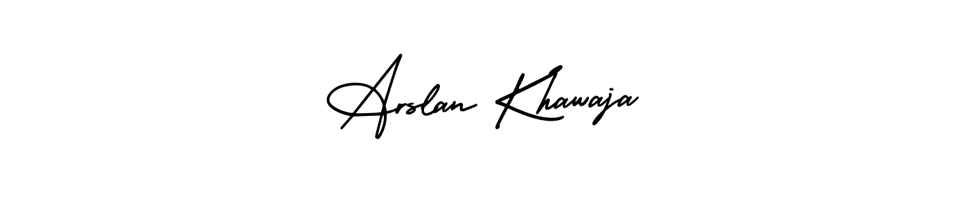 It looks lik you need a new signature style for name Arslan Khawaja. Design unique handwritten (AmerikaSignatureDemo-Regular) signature with our free signature maker in just a few clicks. Arslan Khawaja signature style 3 images and pictures png