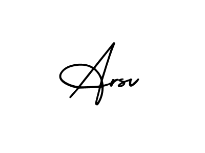 Also You can easily find your signature by using the search form. We will create Arsv name handwritten signature images for you free of cost using AmerikaSignatureDemo-Regular sign style. Arsv signature style 3 images and pictures png