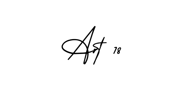 Create a beautiful signature design for name Art 78. With this signature (AmerikaSignatureDemo-Regular) fonts, you can make a handwritten signature for free. Art 78 signature style 3 images and pictures png