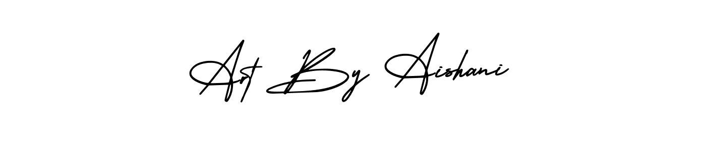 Create a beautiful signature design for name Art By Aishani. With this signature (AmerikaSignatureDemo-Regular) fonts, you can make a handwritten signature for free. Art By Aishani signature style 3 images and pictures png