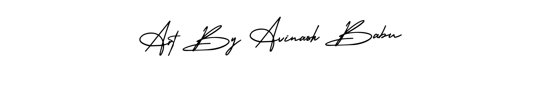 Design your own signature with our free online signature maker. With this signature software, you can create a handwritten (AmerikaSignatureDemo-Regular) signature for name Art By Avinash Babu. Art By Avinash Babu signature style 3 images and pictures png