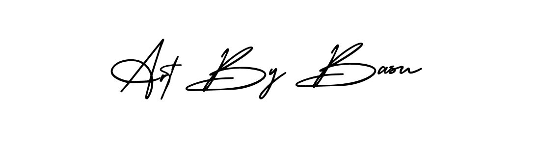 Make a beautiful signature design for name Art By Basu. With this signature (AmerikaSignatureDemo-Regular) style, you can create a handwritten signature for free. Art By Basu signature style 3 images and pictures png