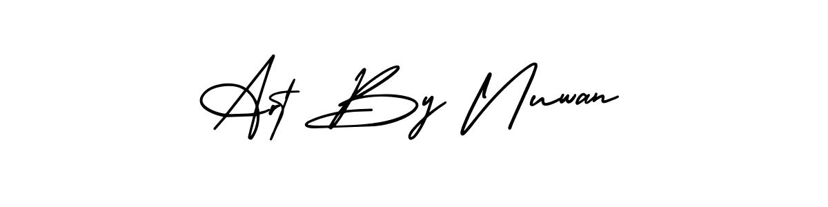 Create a beautiful signature design for name Art By Nuwan. With this signature (AmerikaSignatureDemo-Regular) fonts, you can make a handwritten signature for free. Art By Nuwan signature style 3 images and pictures png