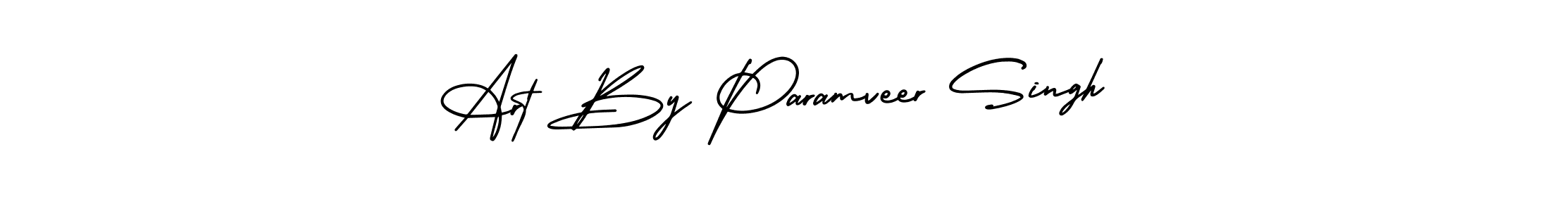Make a beautiful signature design for name Art By Paramveer Singh. With this signature (AmerikaSignatureDemo-Regular) style, you can create a handwritten signature for free. Art By Paramveer Singh signature style 3 images and pictures png