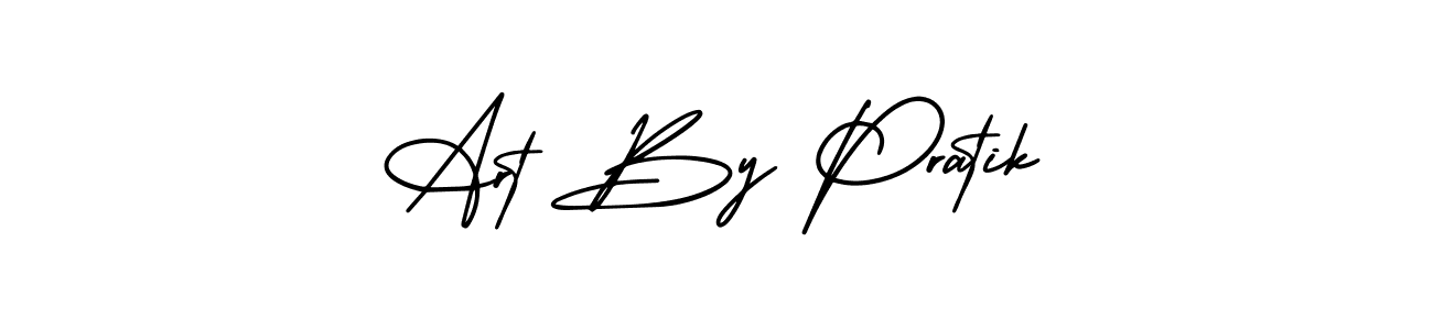 Similarly AmerikaSignatureDemo-Regular is the best handwritten signature design. Signature creator online .You can use it as an online autograph creator for name Art By Pratik. Art By Pratik signature style 3 images and pictures png