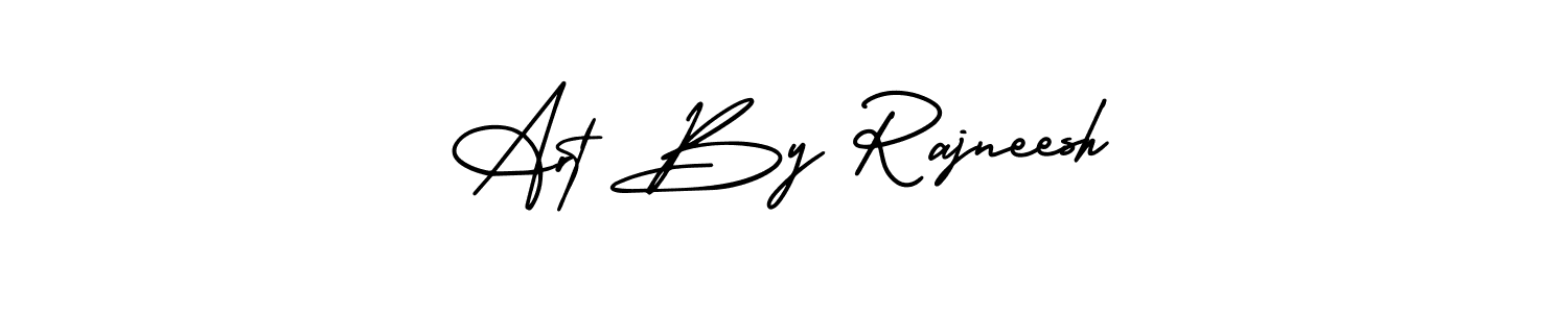 Design your own signature with our free online signature maker. With this signature software, you can create a handwritten (AmerikaSignatureDemo-Regular) signature for name Art By Rajneesh. Art By Rajneesh signature style 3 images and pictures png