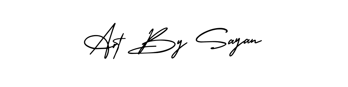 if you are searching for the best signature style for your name Art By Sayan. so please give up your signature search. here we have designed multiple signature styles  using AmerikaSignatureDemo-Regular. Art By Sayan signature style 3 images and pictures png