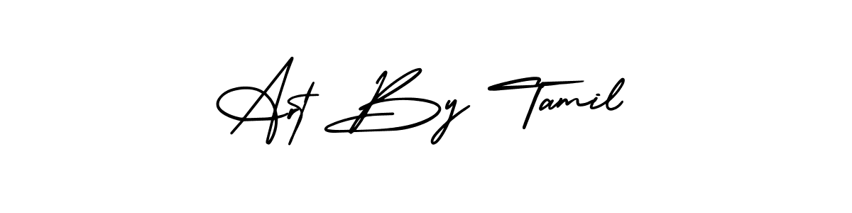 Art By Tamil stylish signature style. Best Handwritten Sign (AmerikaSignatureDemo-Regular) for my name. Handwritten Signature Collection Ideas for my name Art By Tamil. Art By Tamil signature style 3 images and pictures png
