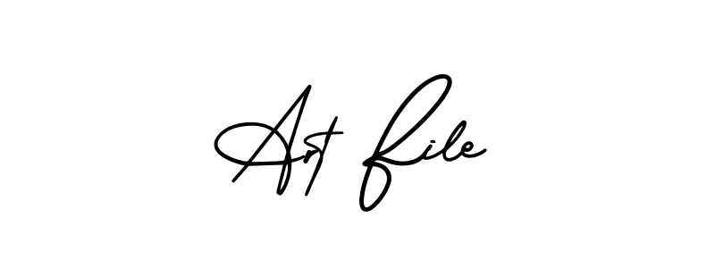 How to make Art File name signature. Use AmerikaSignatureDemo-Regular style for creating short signs online. This is the latest handwritten sign. Art File signature style 3 images and pictures png